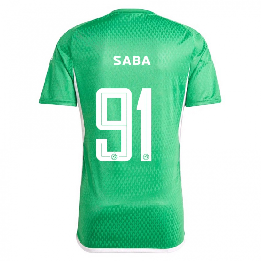 Heren Dia Saba #91 Wit Blauw Thuisshirt Thuistenue 2023/24 T-Shirt