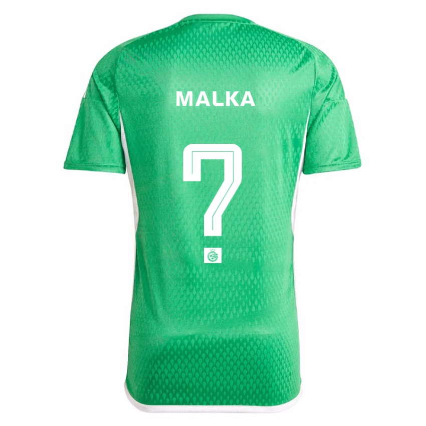 Heren Yaheli Malka #0 Wit Blauw Thuisshirt Thuistenue 2023/24 T-Shirt