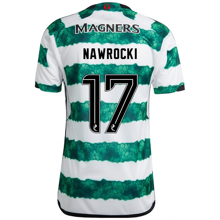 Heren Maik Nawrocki #17 Groente Thuisshirt Thuistenue 2023/24 T-Shirt