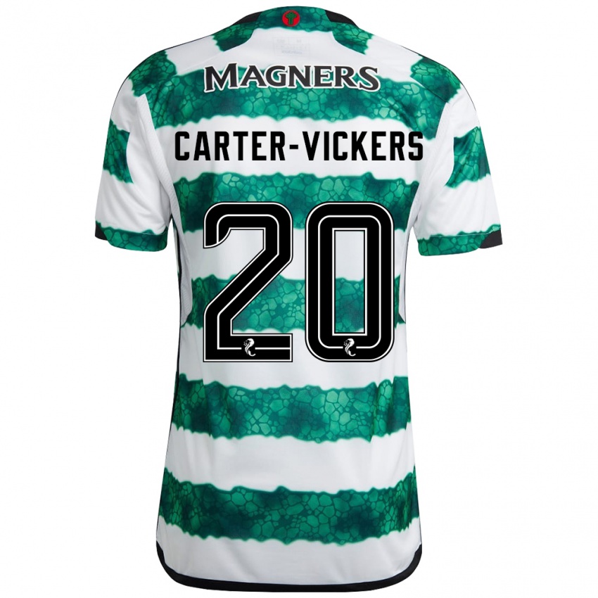 Heren Cameron Carter-Vickers #20 Groente Thuisshirt Thuistenue 2023/24 T-Shirt