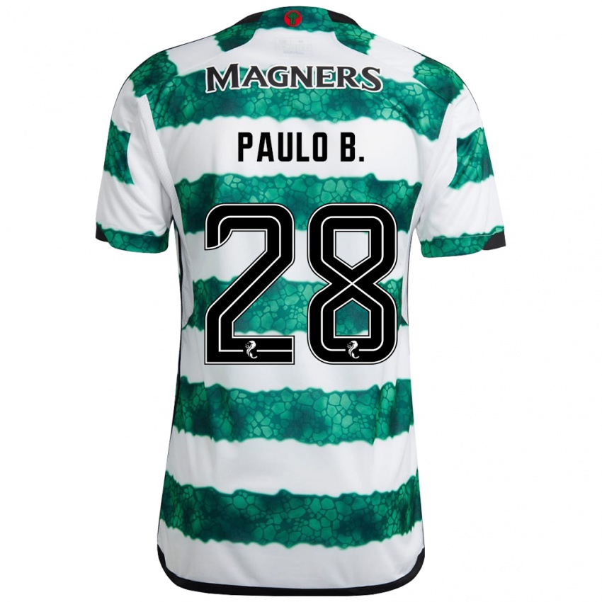 Heren Paulo Bernardo #28 Groente Thuisshirt Thuistenue 2023/24 T-Shirt