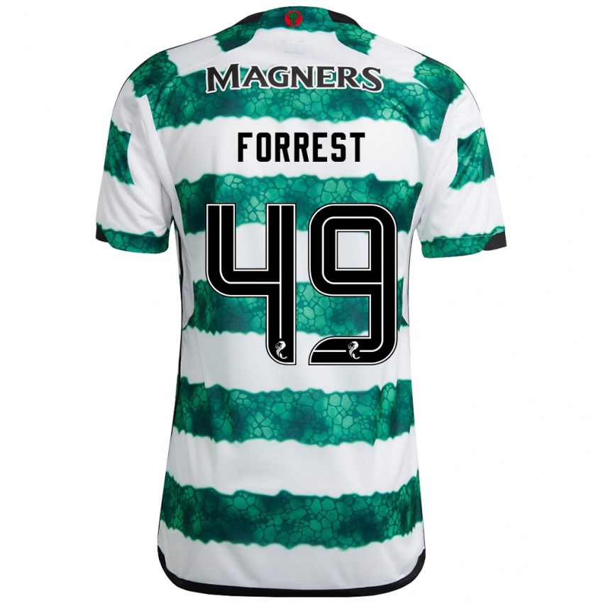 Heren James Forrest #49 Groente Thuisshirt Thuistenue 2023/24 T-Shirt