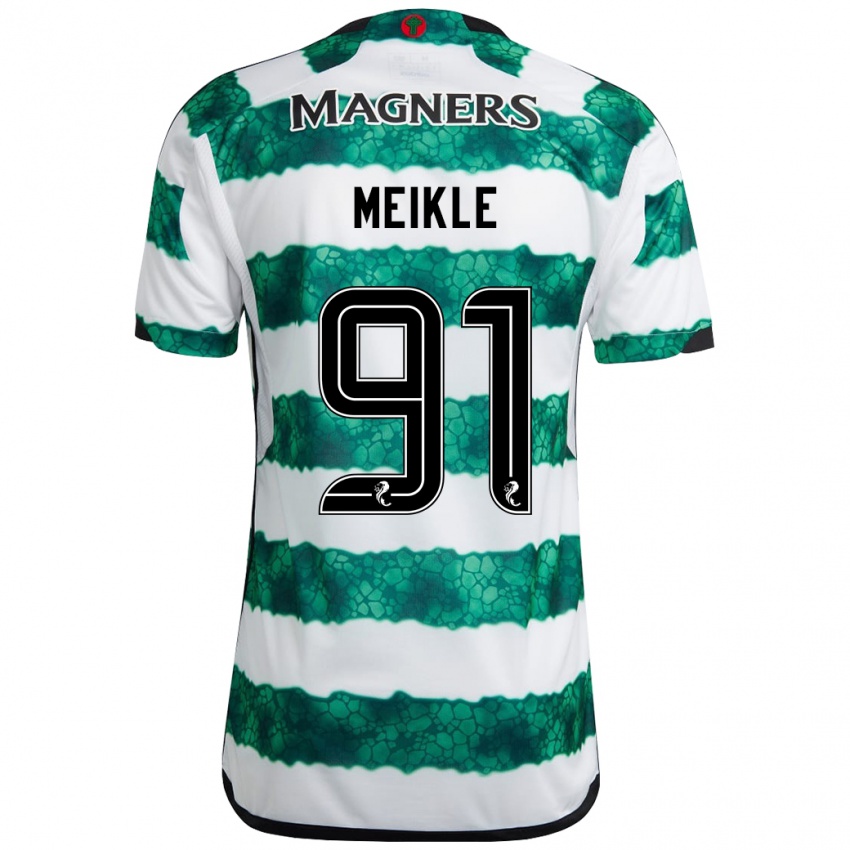 Heren Jamie Meikle #91 Groente Thuisshirt Thuistenue 2023/24 T-Shirt
