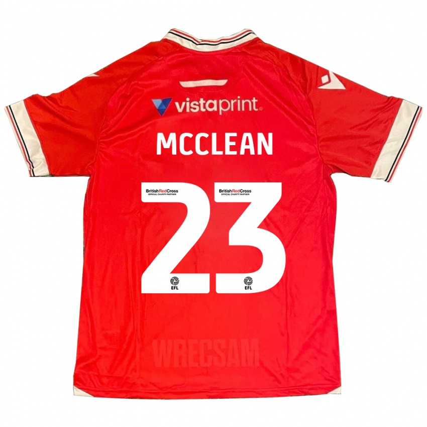 Heren James Mcclean #23 Rood Thuisshirt Thuistenue 2023/24 T-Shirt