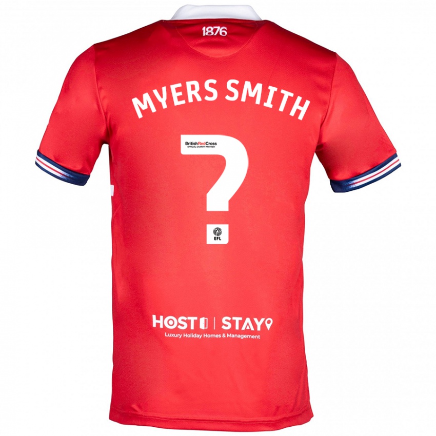 Heren Alfie Myers-Smith #0 Rood Thuisshirt Thuistenue 2023/24 T-Shirt