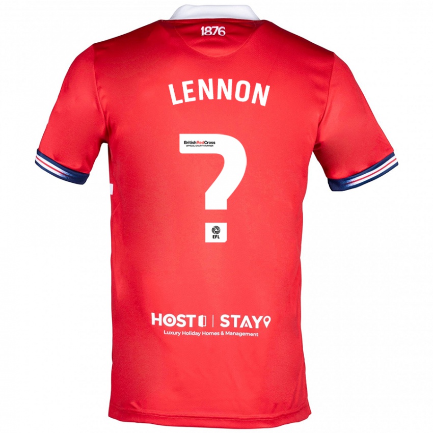 Heren Charlie Lennon #0 Rood Thuisshirt Thuistenue 2023/24 T-Shirt