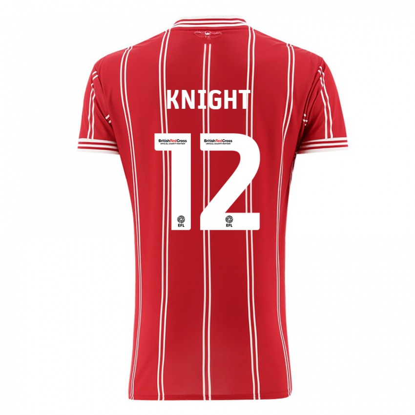 Heren Jason Knight #12 Rood Thuisshirt Thuistenue 2023/24 T-Shirt