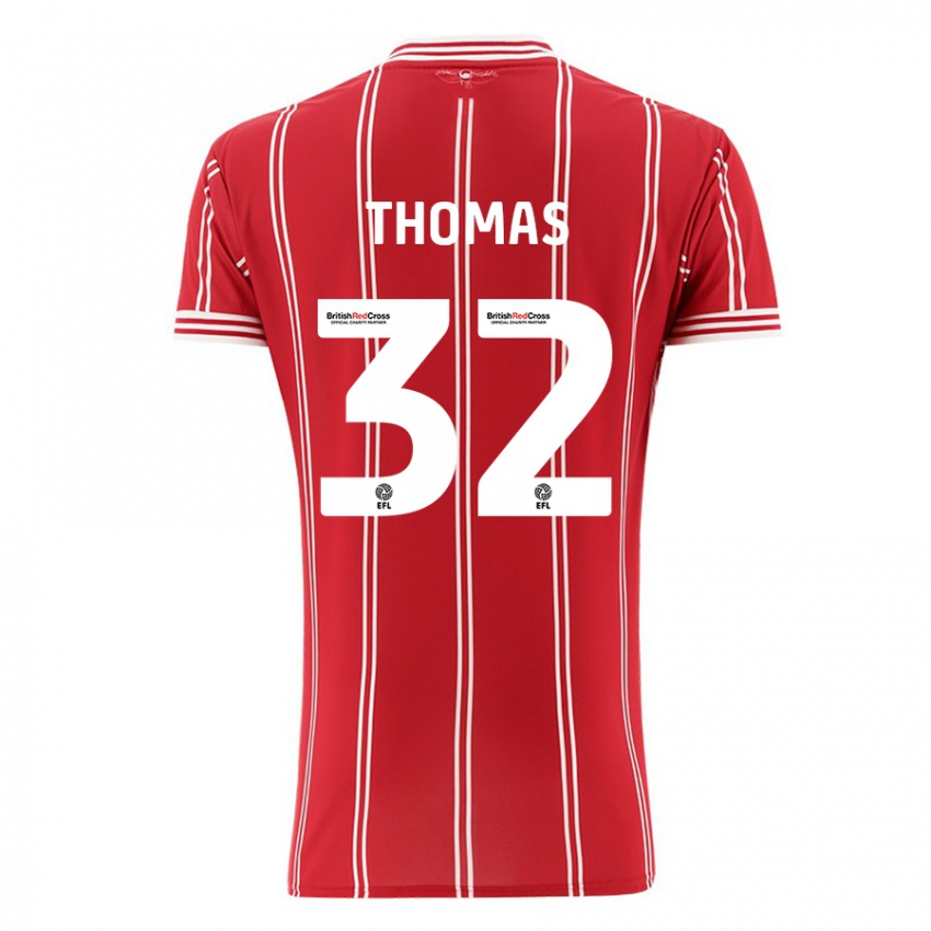 Heren Lewis Thomas #32 Rood Thuisshirt Thuistenue 2023/24 T-Shirt