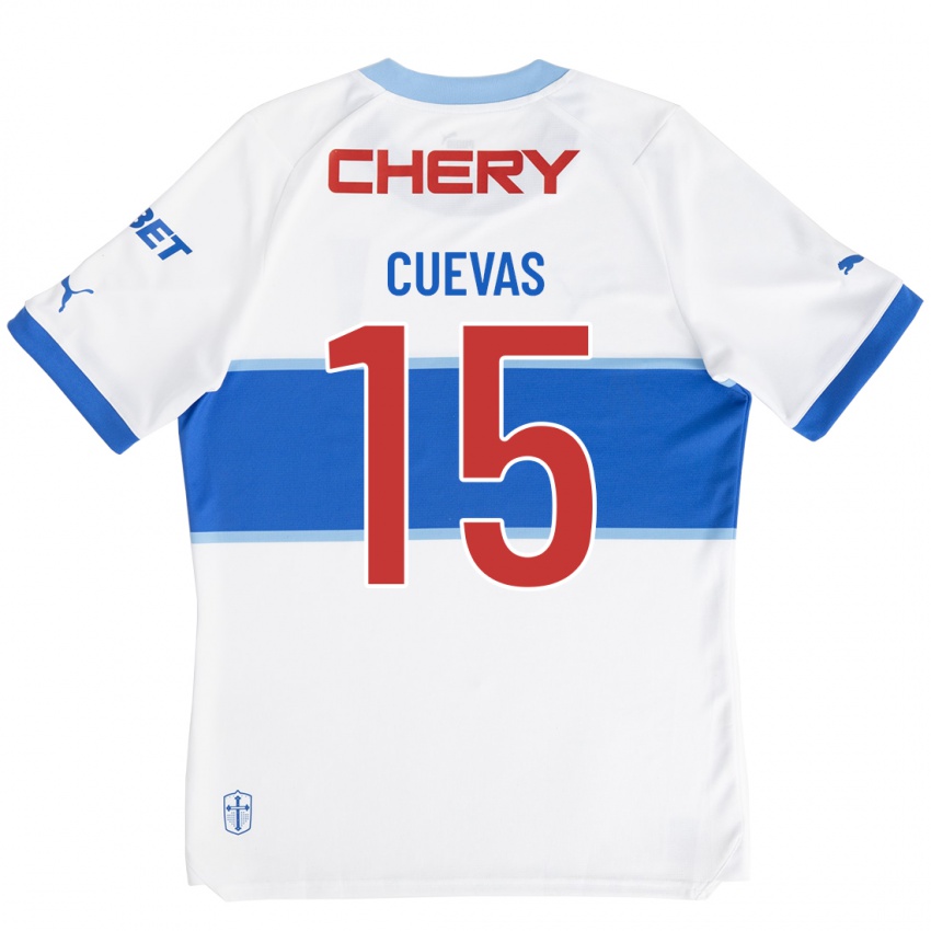 Heren Cristian Cuevas #15 Wit Thuisshirt Thuistenue 2023/24 T-Shirt