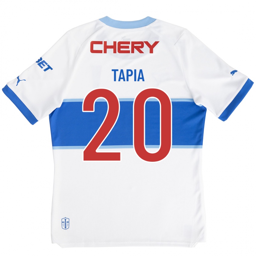Heren Gonzalo Tapia #20 Wit Thuisshirt Thuistenue 2023/24 T-Shirt
