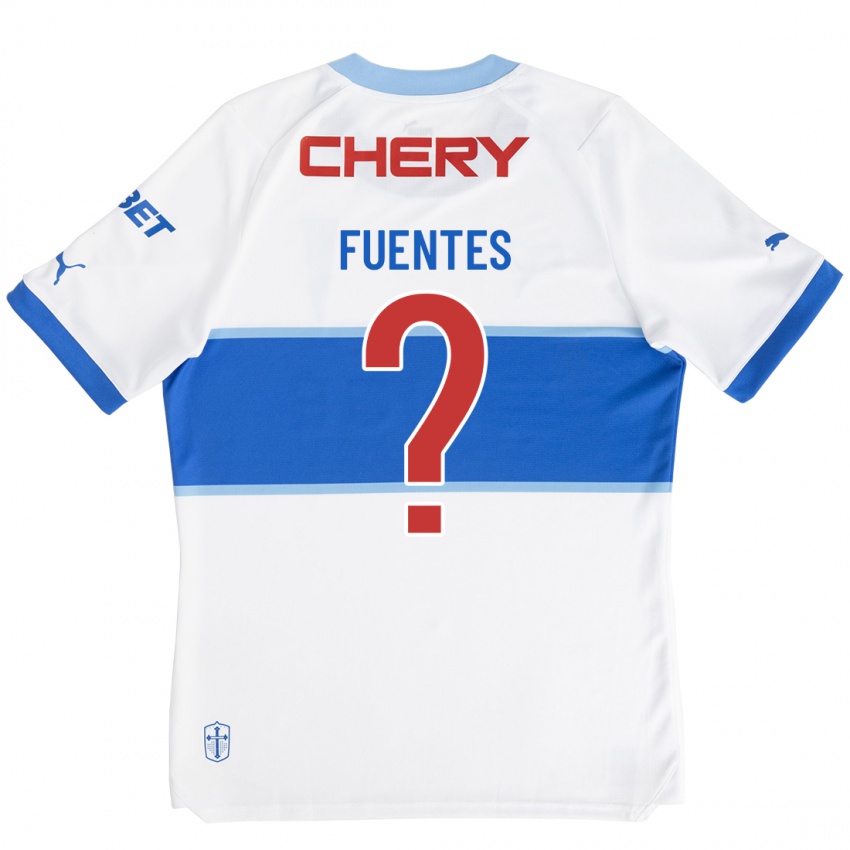 Heren Felipe Fuentes #0 Wit Thuisshirt Thuistenue 2023/24 T-Shirt
