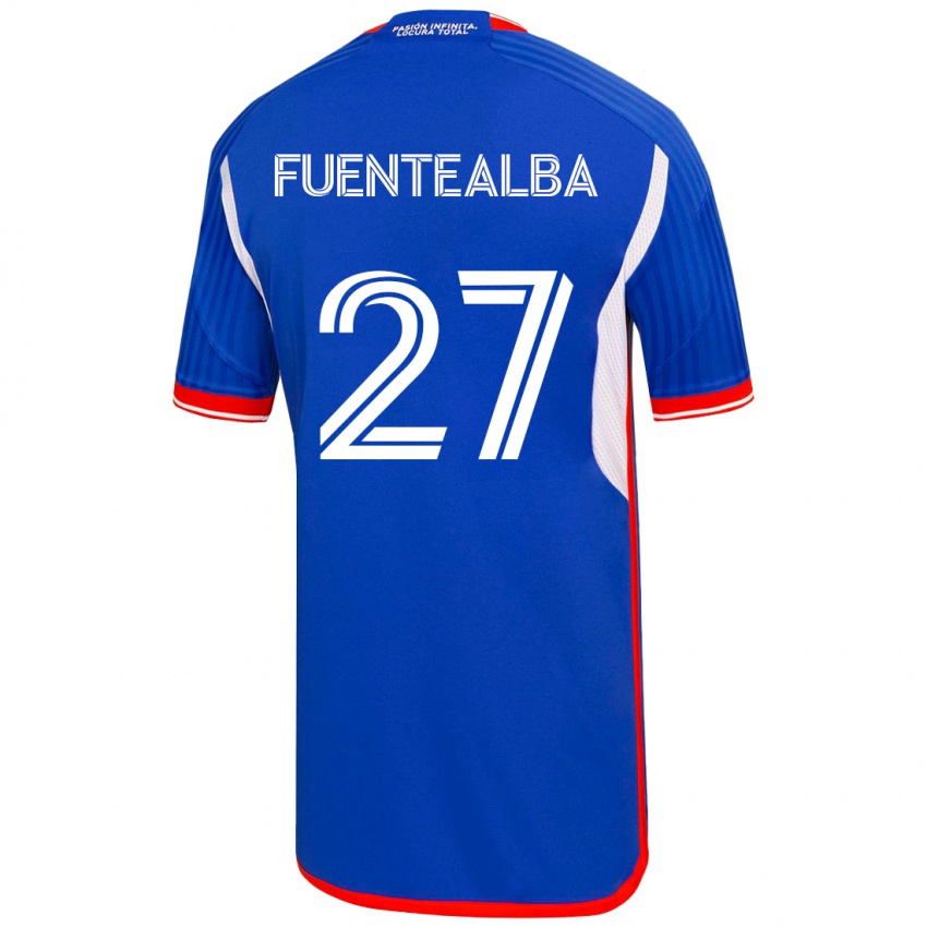 Heren Jeison Fuentealba #27 Blauw Thuisshirt Thuistenue 2023/24 T-Shirt