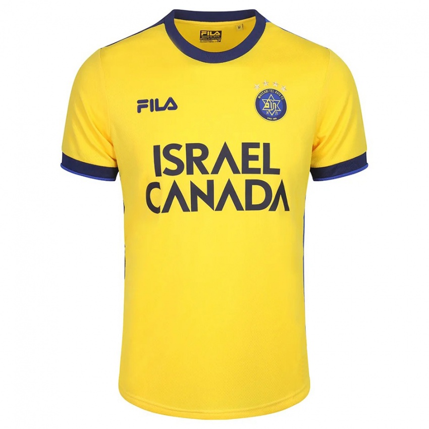 Heren Israel Saly Fahima #0 Geel Thuisshirt Thuistenue 2023/24 T-Shirt