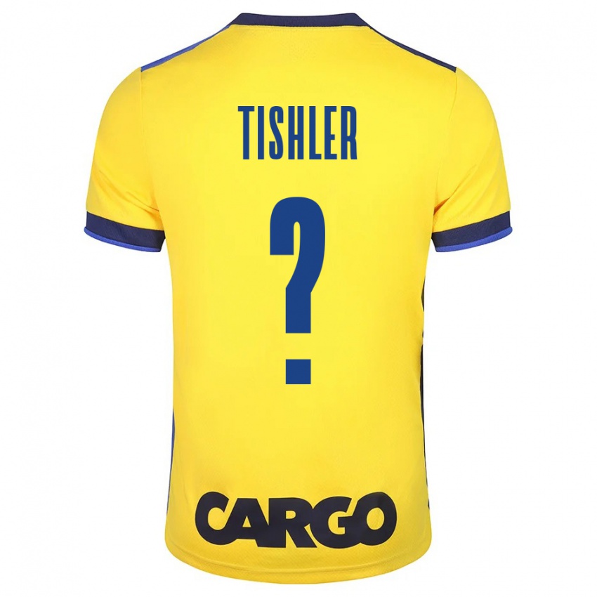 Heren Daniel Tishler #0 Geel Thuisshirt Thuistenue 2023/24 T-Shirt