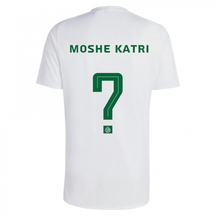 Heren Roy Moshe Katri #0 Groen Blauw Uitshirt Uittenue 2023/24 T-Shirt