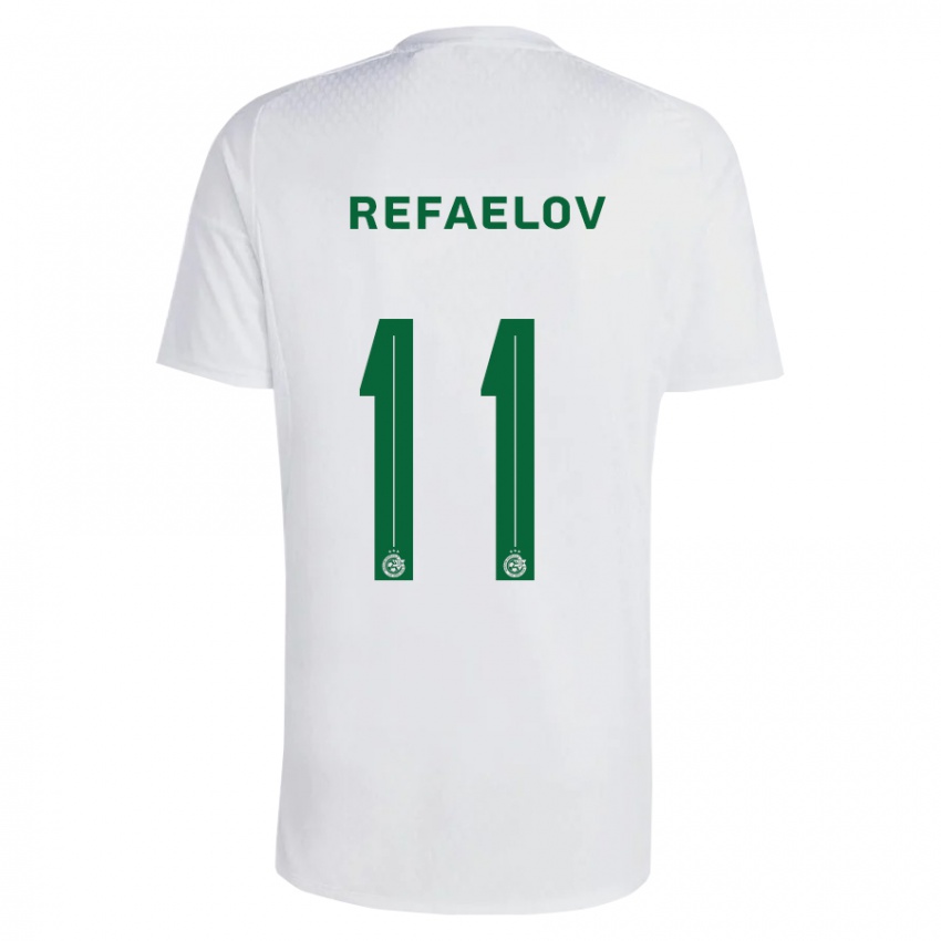 Heren Lior Refaelov #11 Groen Blauw Uitshirt Uittenue 2023/24 T-Shirt