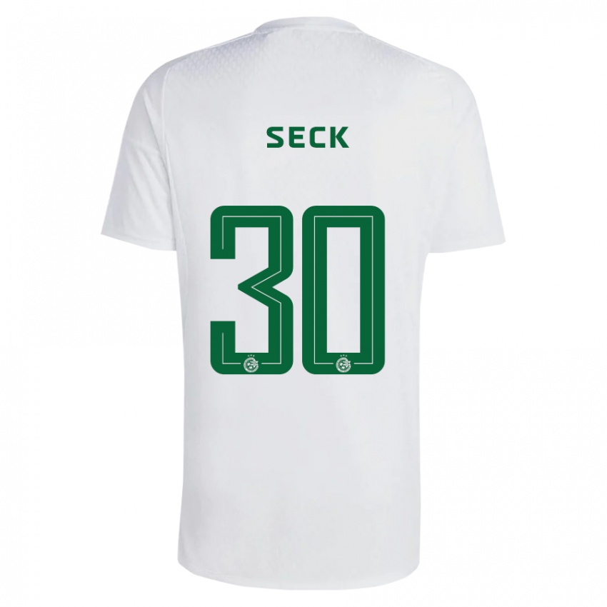 Heren Abdoulaye Seck #30 Groen Blauw Uitshirt Uittenue 2023/24 T-Shirt