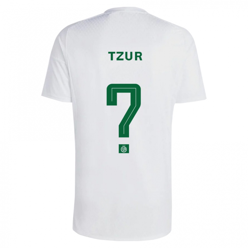 Heren Adi Tzur #0 Groen Blauw Uitshirt Uittenue 2023/24 T-Shirt