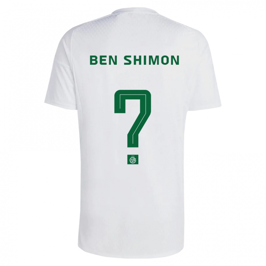 Heren Elad Ben Shimon #0 Groen Blauw Uitshirt Uittenue 2023/24 T-Shirt