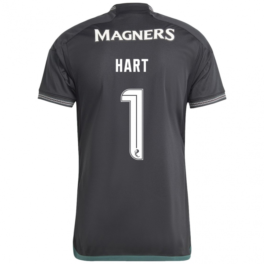Heren Joe Hart #1 Zwart Uitshirt Uittenue 2023/24 T-Shirt