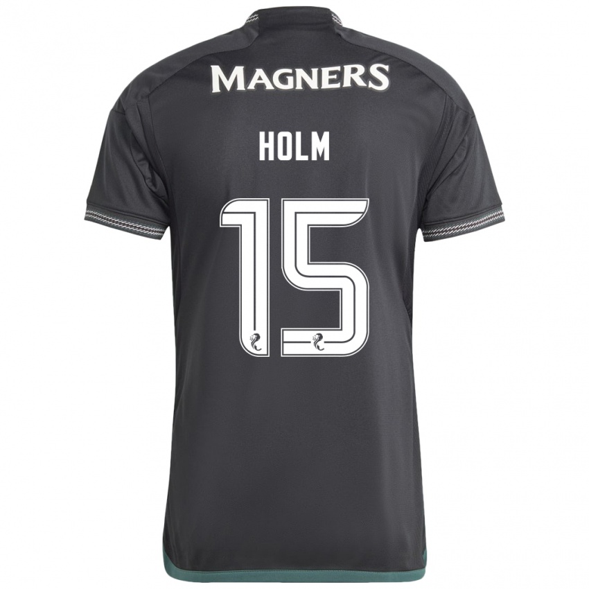 Heren Odin Thiago Holm #15 Zwart Uitshirt Uittenue 2023/24 T-Shirt