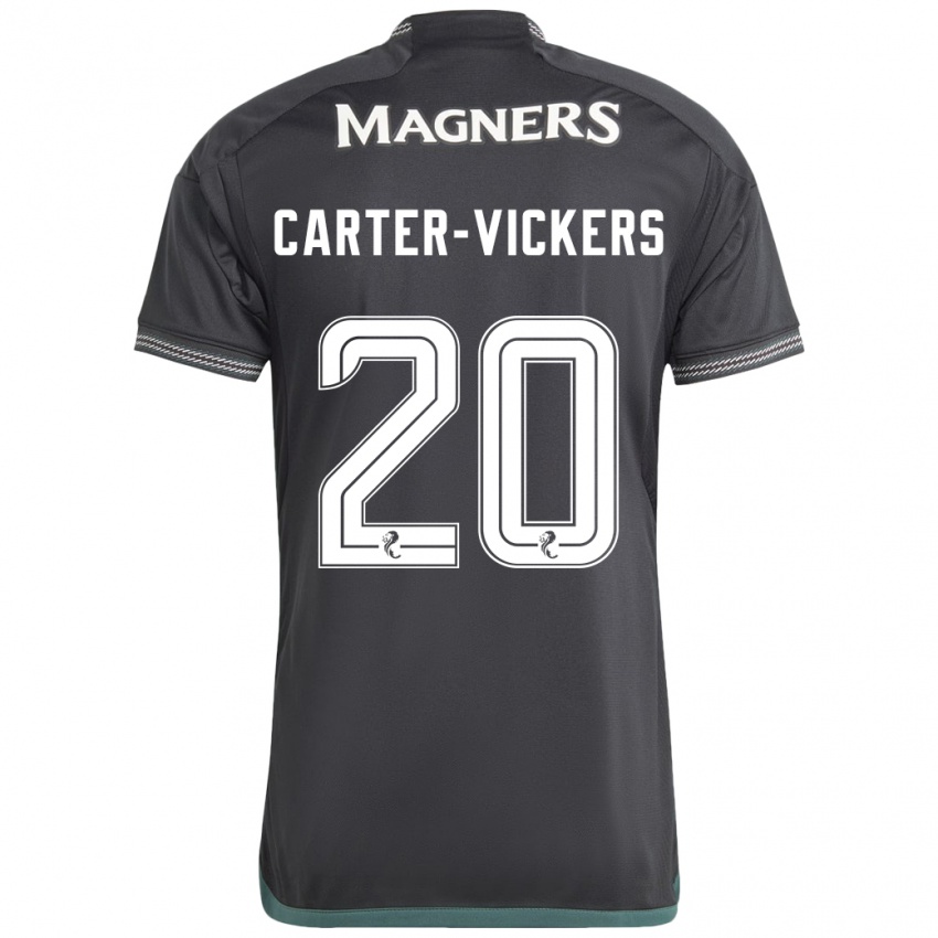 Heren Cameron Carter-Vickers #20 Zwart Uitshirt Uittenue 2023/24 T-Shirt