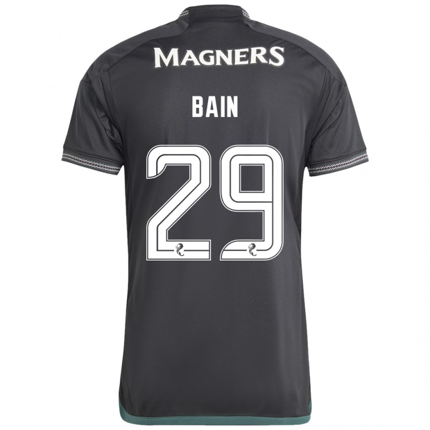 Heren Scott Bain #29 Zwart Uitshirt Uittenue 2023/24 T-Shirt