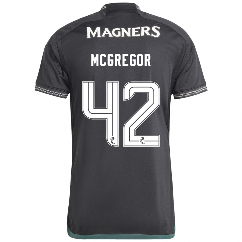 Heren Callum Mcgregor #42 Zwart Uitshirt Uittenue 2023/24 T-Shirt