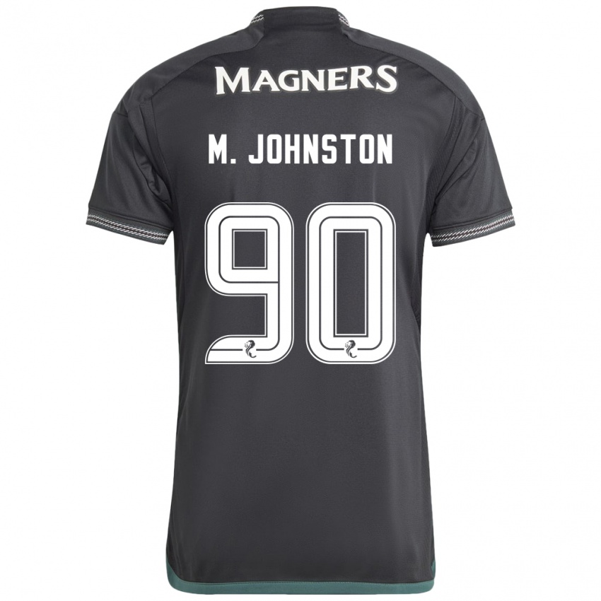 Heren Mikey Johnston #90 Zwart Uitshirt Uittenue 2023/24 T-Shirt