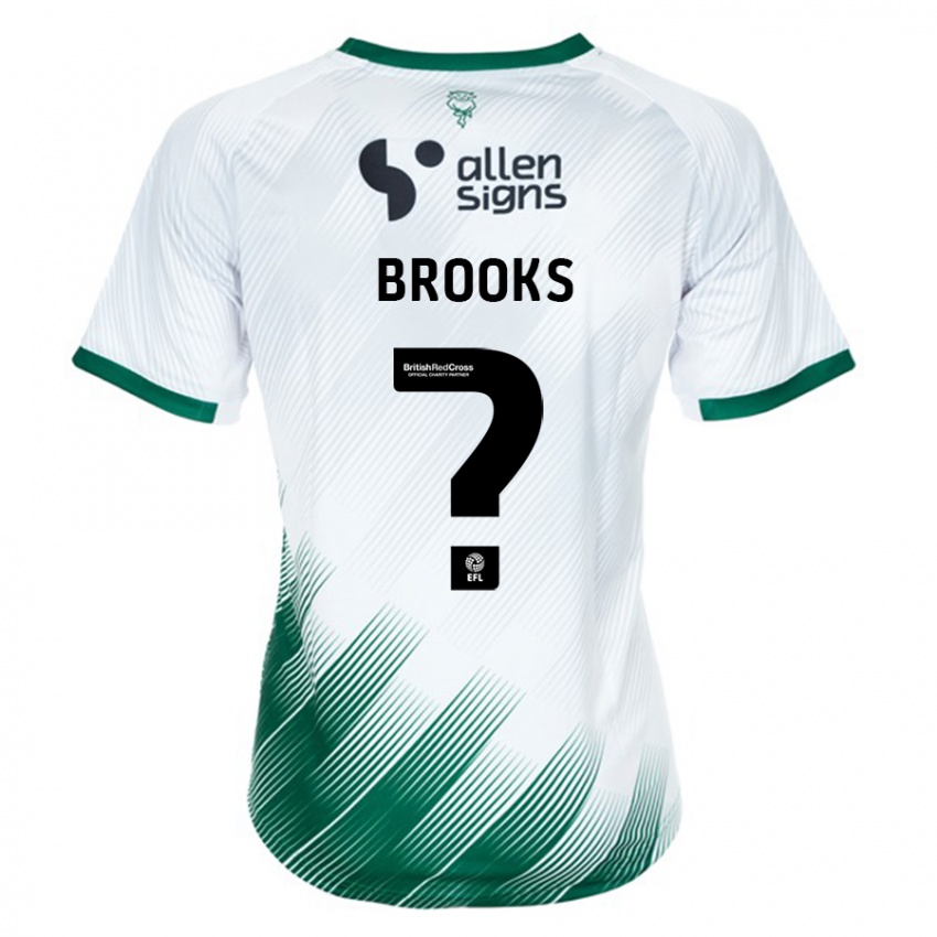 Heren Billy Brooks #0 Wit Uitshirt Uittenue 2023/24 T-Shirt