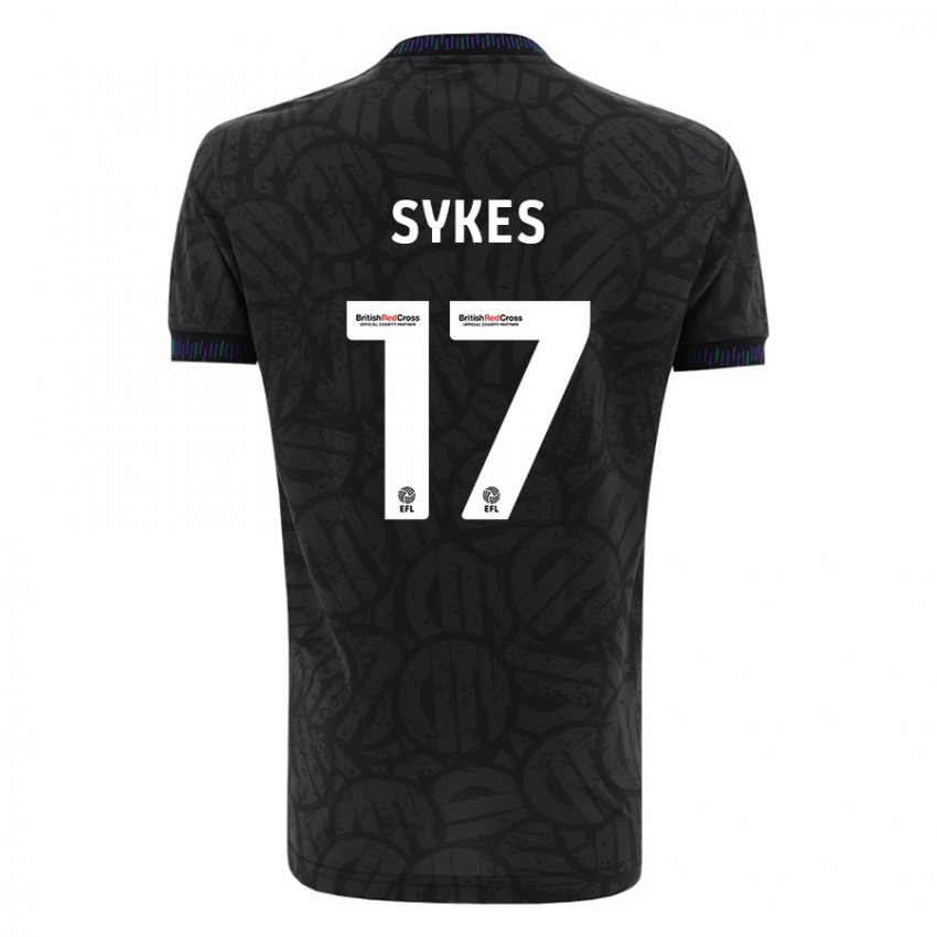 Heren Mark Sykes #17 Zwart Uitshirt Uittenue 2023/24 T-Shirt