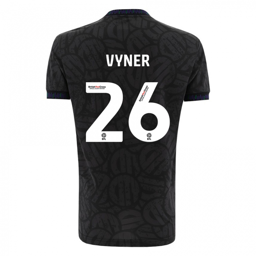 Heren Zak Vyner #26 Zwart Uitshirt Uittenue 2023/24 T-Shirt