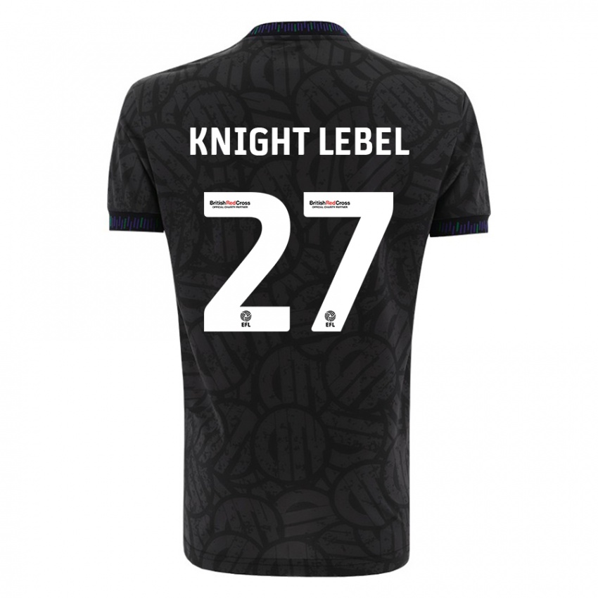 Heren Jamie Knight-Lebel #27 Zwart Uitshirt Uittenue 2023/24 T-Shirt