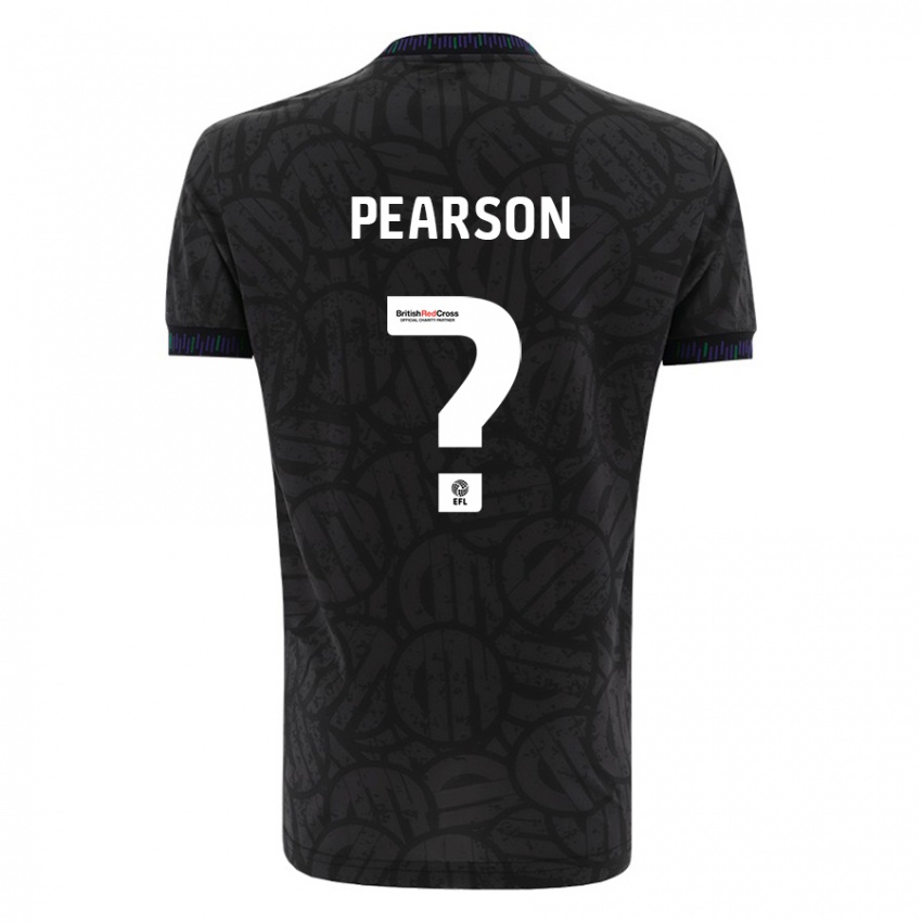 Heren Sam Pearson #0 Zwart Uitshirt Uittenue 2023/24 T-Shirt