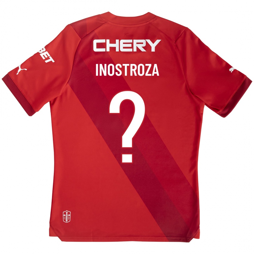 Heren Fernando Inostroza #0 Rood Uitshirt Uittenue 2023/24 T-Shirt