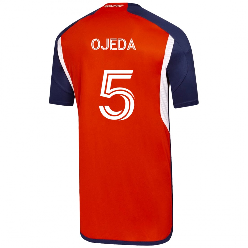 Heren Emmanuel Ojeda #5 Wit Uitshirt Uittenue 2023/24 T-Shirt
