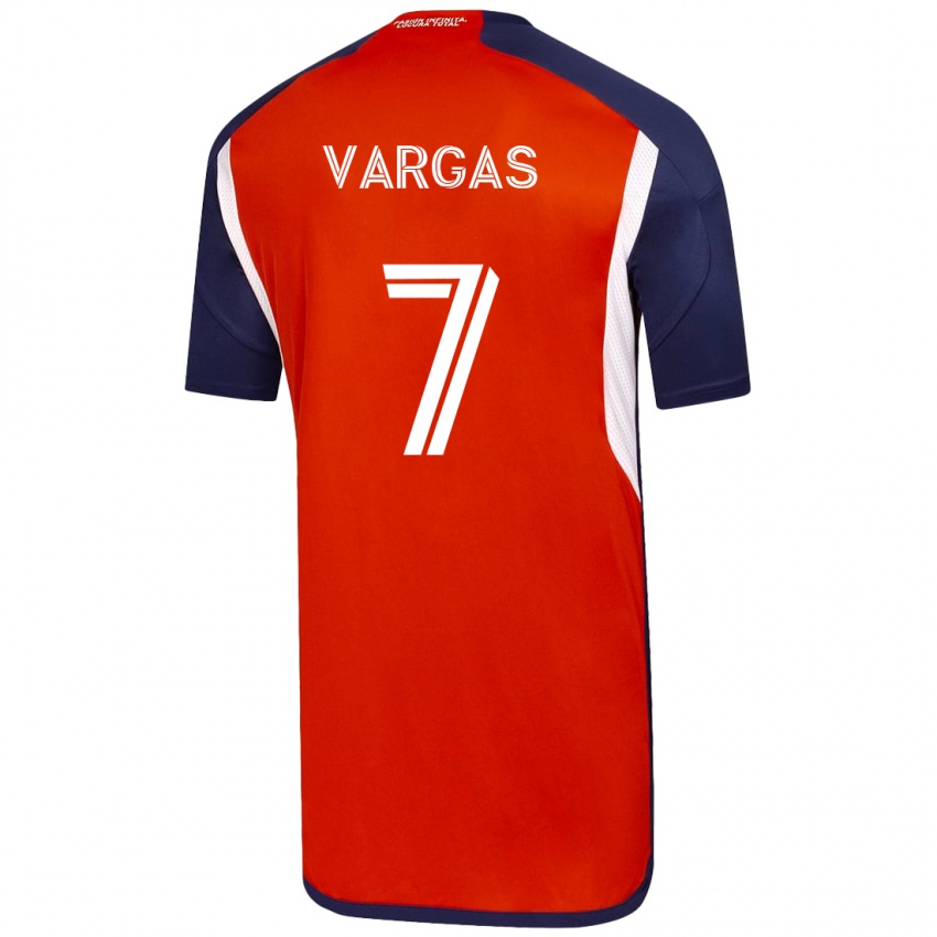 Heren Jeisson Vargas #7 Wit Uitshirt Uittenue 2023/24 T-Shirt