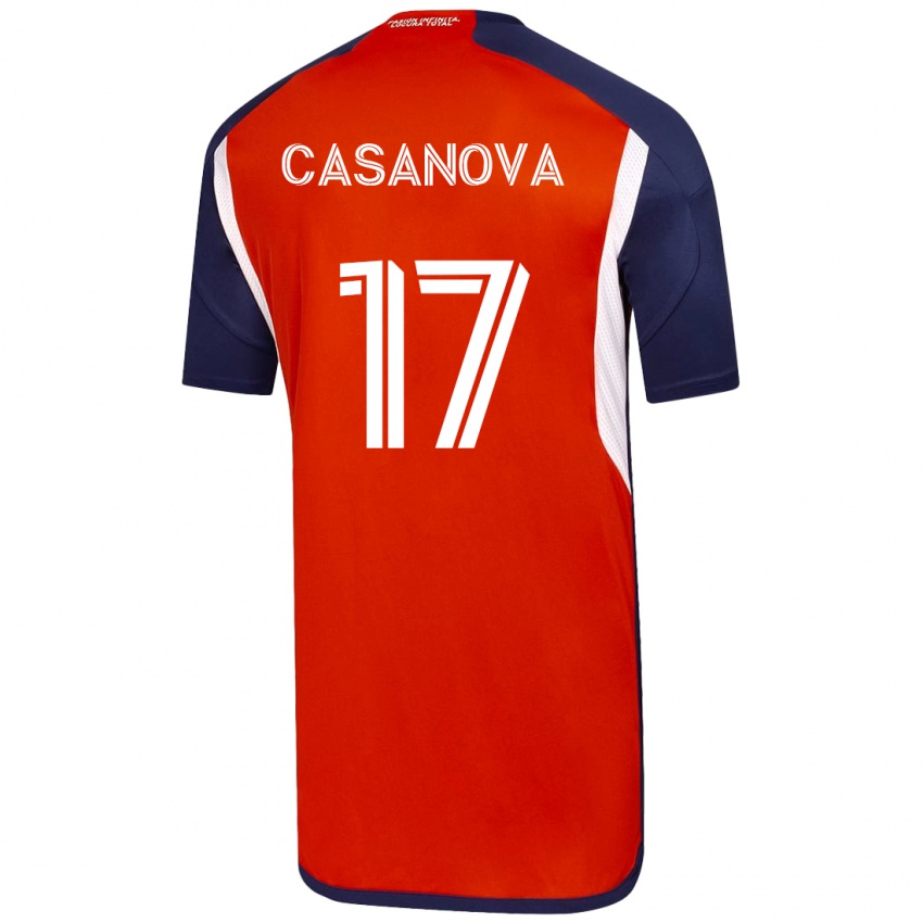 Heren Luis Casanova #17 Wit Uitshirt Uittenue 2023/24 T-Shirt