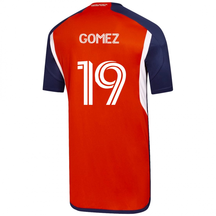 Heren Juan Pablo Gómez #19 Wit Uitshirt Uittenue 2023/24 T-Shirt