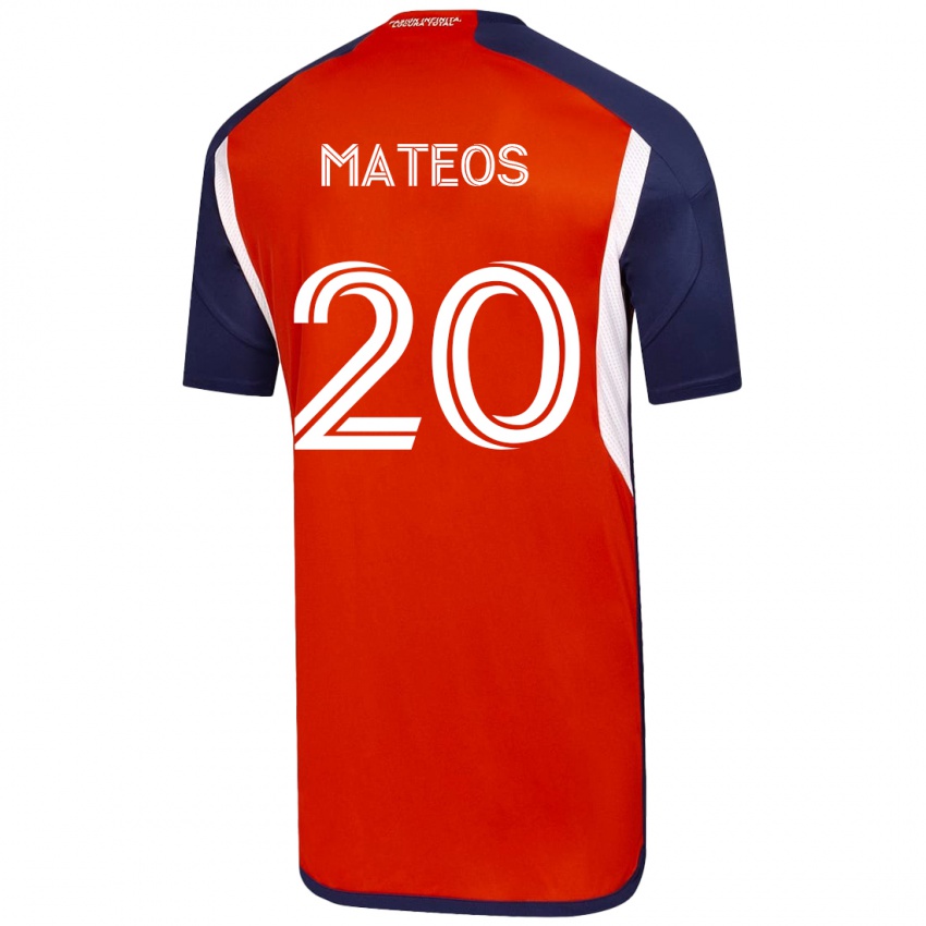 Heren Federico Mateos #20 Wit Uitshirt Uittenue 2023/24 T-Shirt