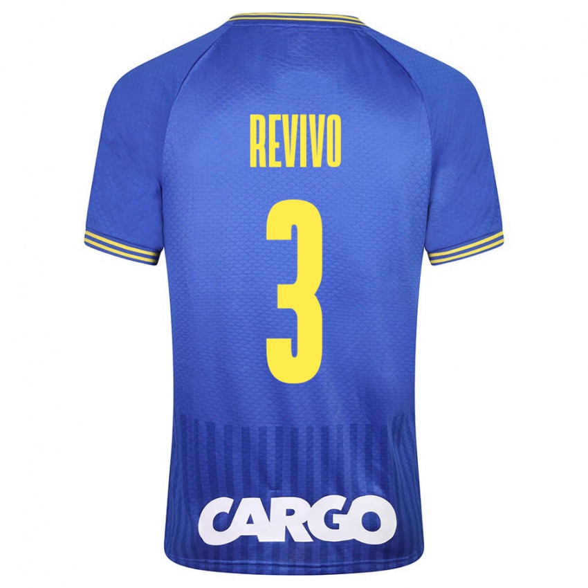 Heren Roy Revivo #3 Blauw Uitshirt Uittenue 2023/24 T-Shirt