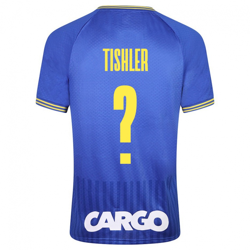 Heren Daniel Tishler #0 Blauw Uitshirt Uittenue 2023/24 T-Shirt