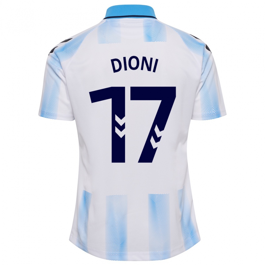 Dames Dioni #17 Wit Blauw Thuisshirt Thuistenue 2023/24 T-Shirt