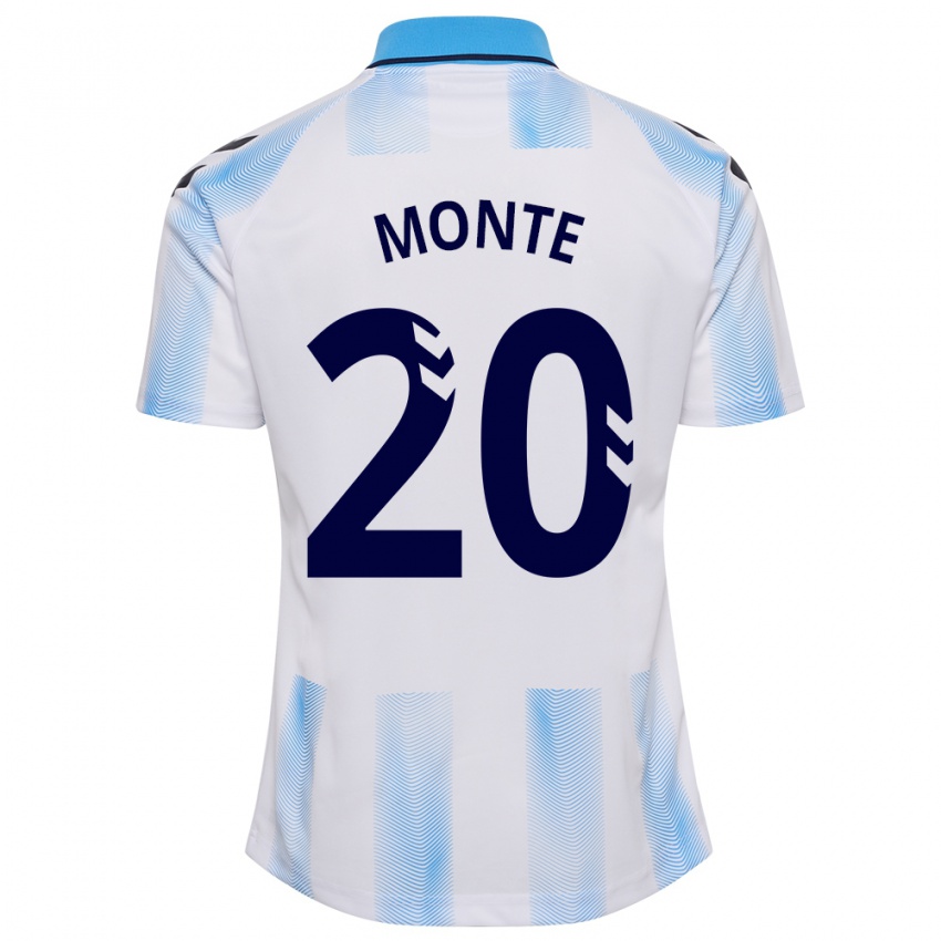 Dames Nélson Monte #20 Wit Blauw Thuisshirt Thuistenue 2023/24 T-Shirt