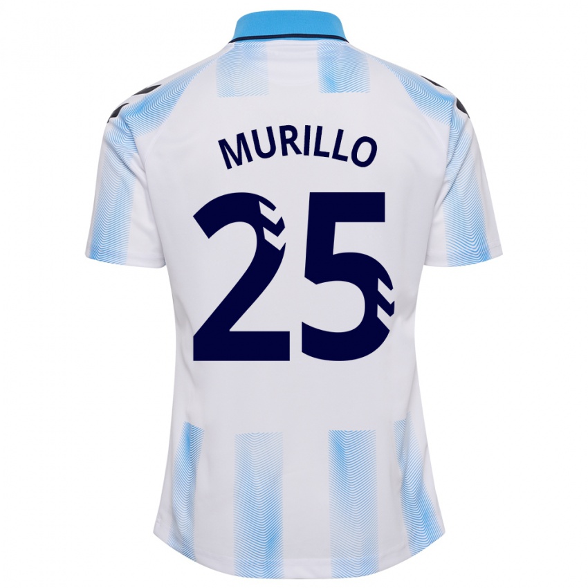 Dames Diego Murillo #25 Wit Blauw Thuisshirt Thuistenue 2023/24 T-Shirt