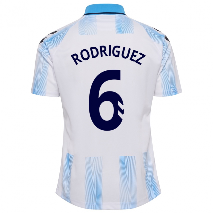 Dames Rafa Rodríguez #6 Wit Blauw Thuisshirt Thuistenue 2023/24 T-Shirt