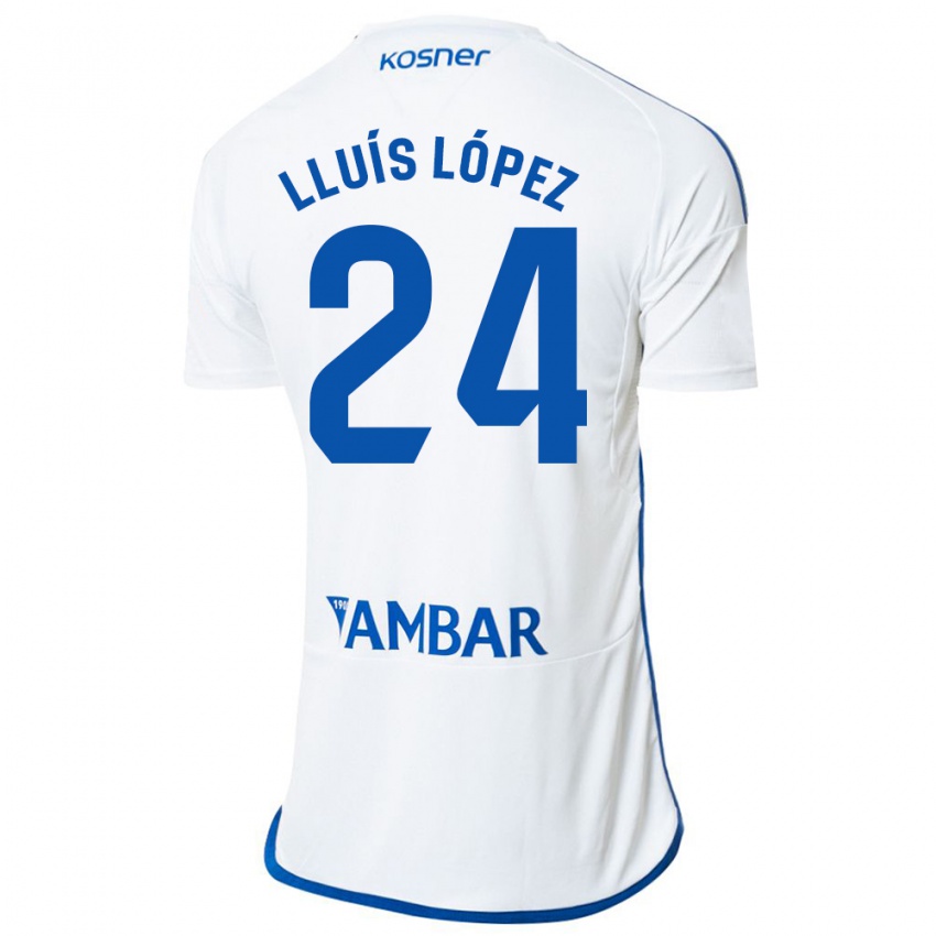 Dames Lluís López #24 Wit Thuisshirt Thuistenue 2023/24 T-Shirt