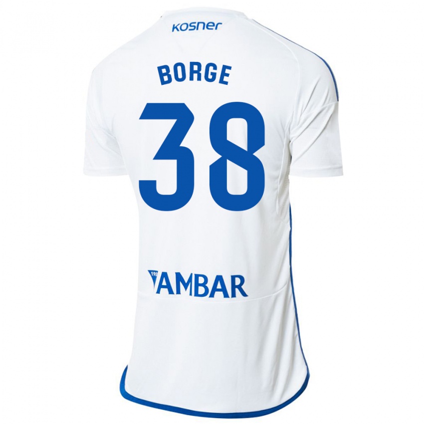Dames Andrés Borge #38 Wit Thuisshirt Thuistenue 2023/24 T-Shirt