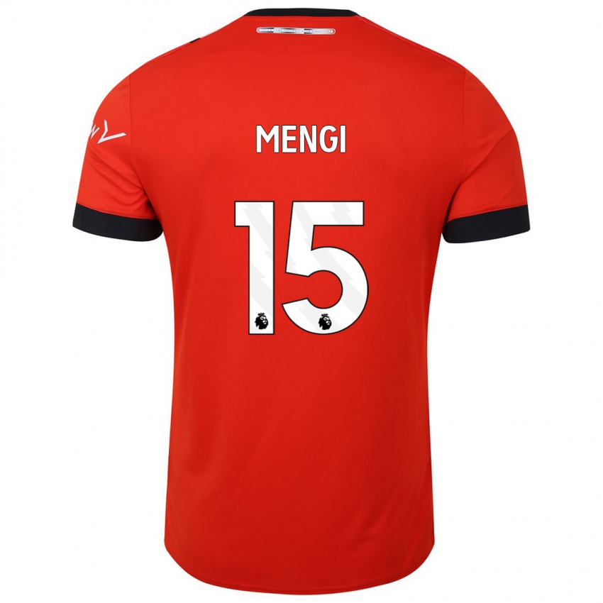Dames Teden Mengi #15 Rood Thuisshirt Thuistenue 2023/24 T-Shirt