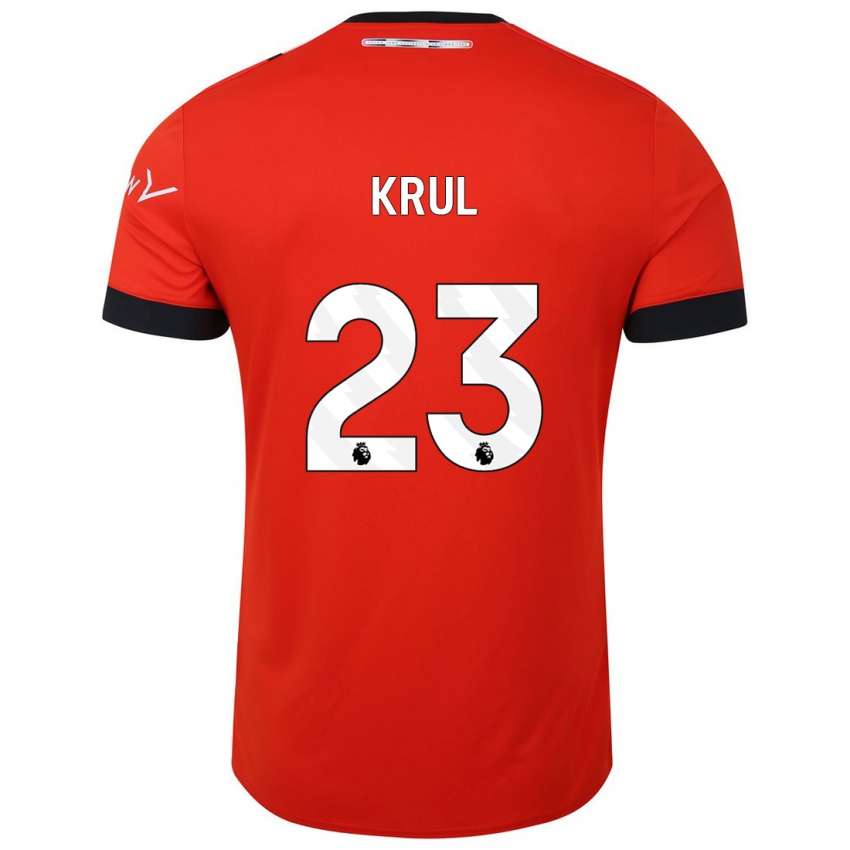 Dames Tim Krul #23 Rood Thuisshirt Thuistenue 2023/24 T-Shirt